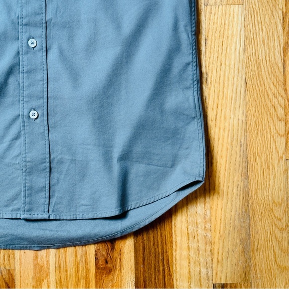 Buck Mason Mens Small Draped Twill Short One Sleeve Pocket Shirt in Shale NWT - Picture 2 of 7